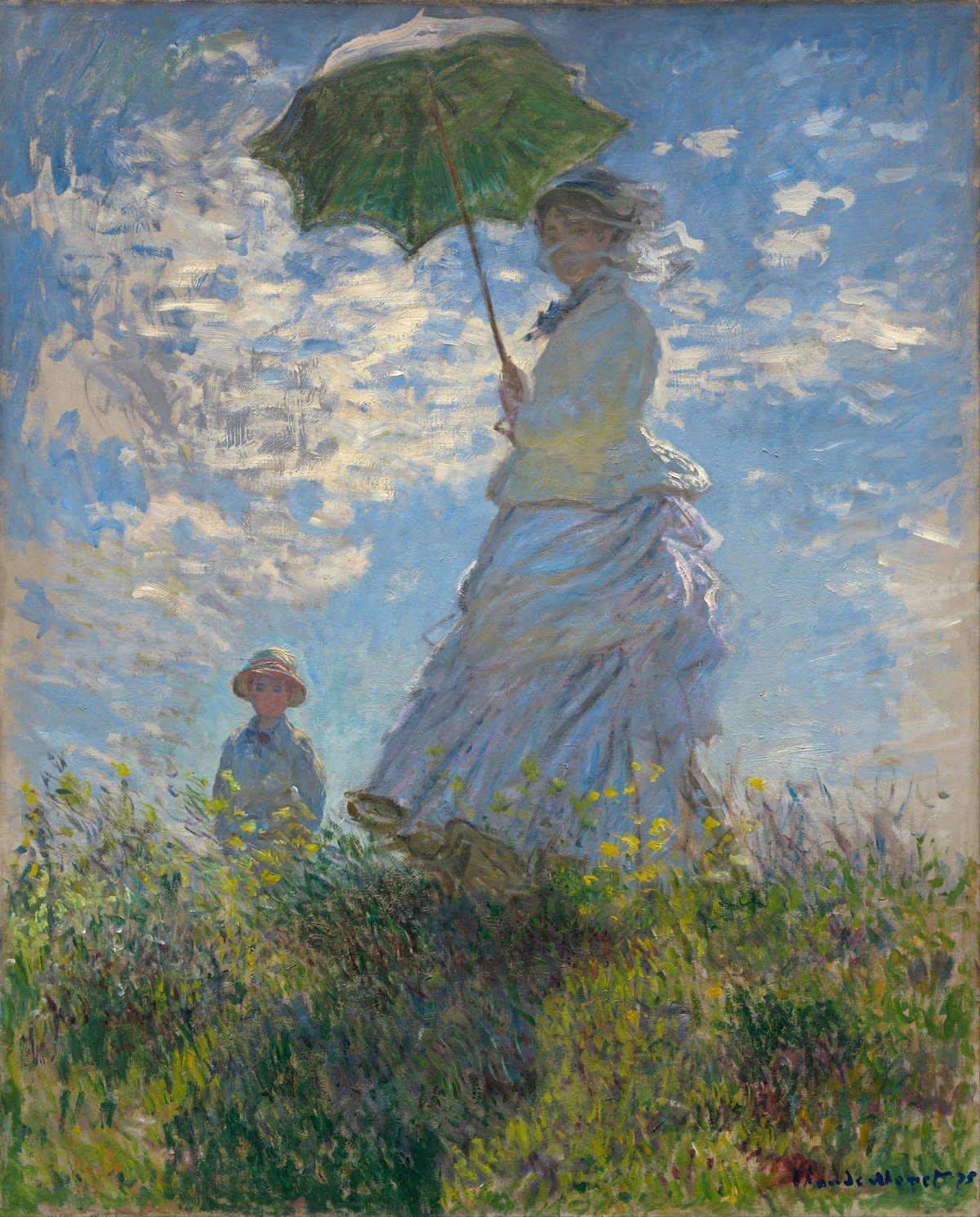 Claude Monet, Woman with a Parasol, 1875